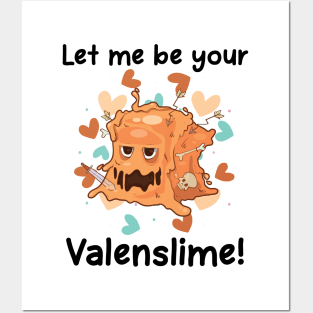 Let Me Be Your Valenslime Roleplaying RPG Geek Couple Gift Posters and Art